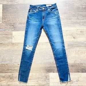 AG ADRIANO GOLDSCHMIED THE FARRAH SKINNY ANKLE HIGH RISE SKINNY ANKLE